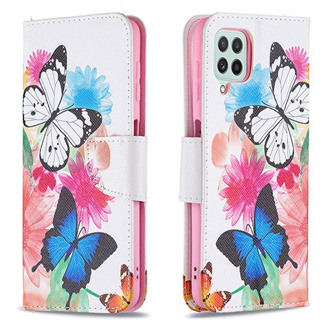 Coque Portefeuille Motif Fantaisie Livre Cuir Etui Clapet B01F pour Samsung Galaxy A22 4G Colorful