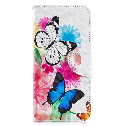 Coque Portefeuille Motif Fantaisie Livre Cuir Etui Clapet B01F pour Samsung Galaxy A30 Colorful