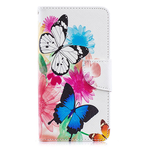 Coque Portefeuille Motif Fantaisie Livre Cuir Etui Clapet B01F pour Samsung Galaxy A40 Colorful