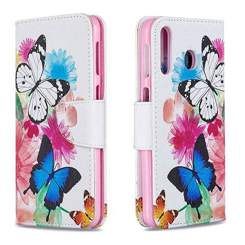 Coque Portefeuille Motif Fantaisie Livre Cuir Etui Clapet B01F pour Samsung Galaxy A40s Colorful