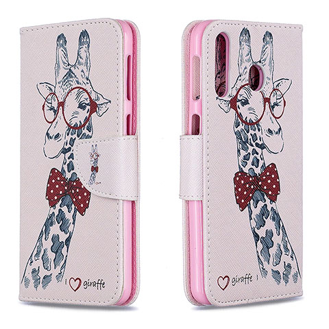 Coque Portefeuille Motif Fantaisie Livre Cuir Etui Clapet B01F pour Samsung Galaxy A40s Rose