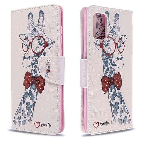 Coque Portefeuille Motif Fantaisie Livre Cuir Etui Clapet B01F pour Samsung Galaxy A71 4G A715 Rose