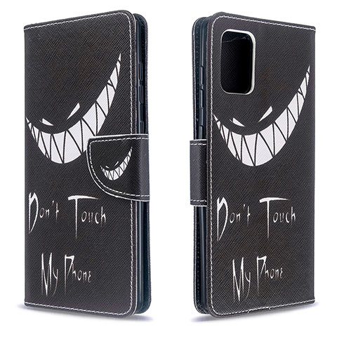 Coque Portefeuille Motif Fantaisie Livre Cuir Etui Clapet B01F pour Samsung Galaxy A71 5G Noir