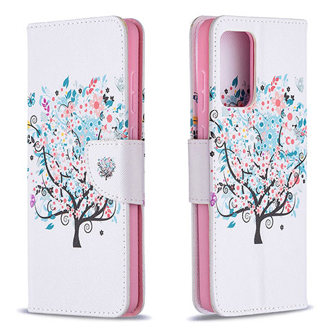 Coque Portefeuille Motif Fantaisie Livre Cuir Etui Clapet B01F pour Samsung Galaxy A72 4G Blanc