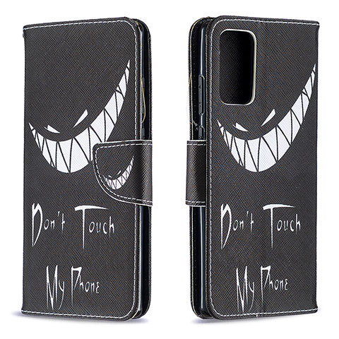 Coque Portefeuille Motif Fantaisie Livre Cuir Etui Clapet B01F pour Samsung Galaxy Note 20 5G Noir