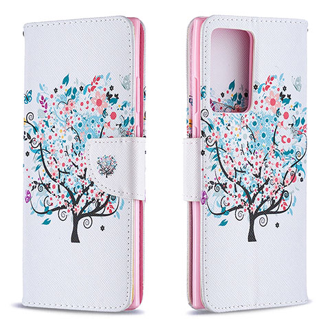 Coque Portefeuille Motif Fantaisie Livre Cuir Etui Clapet B01F pour Samsung Galaxy Note 20 Ultra 5G Blanc