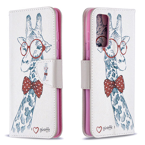 Coque Portefeuille Motif Fantaisie Livre Cuir Etui Clapet B01F pour Samsung Galaxy S20 FE 4G Rose