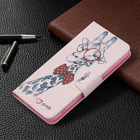 Coque Portefeuille Motif Fantaisie Livre Cuir Etui Clapet B01F pour Samsung Galaxy S21 Plus 5G Gris