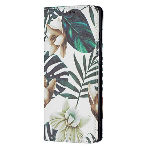 Coque Portefeuille Motif Fantaisie Livre Cuir Etui Clapet B01F pour Samsung Galaxy S22 Ultra 5G Pastel Vert