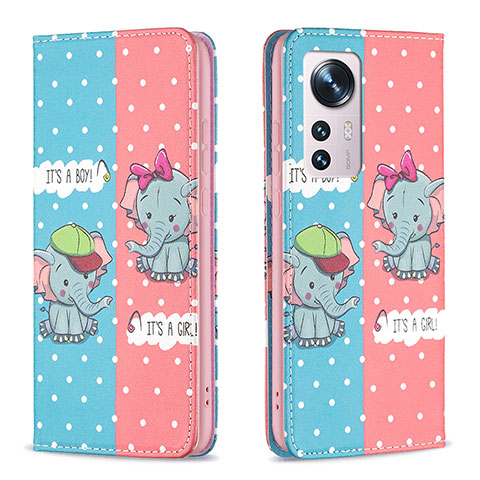 Coque Portefeuille Motif Fantaisie Livre Cuir Etui Clapet B01F pour Xiaomi Mi 12 5G Rose