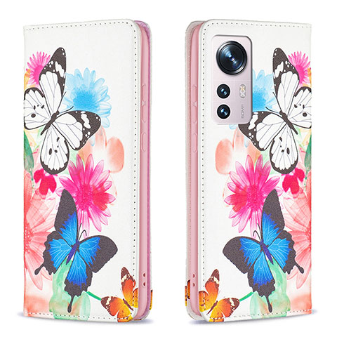 Coque Portefeuille Motif Fantaisie Livre Cuir Etui Clapet B01F pour Xiaomi Mi 12S Pro 5G Colorful