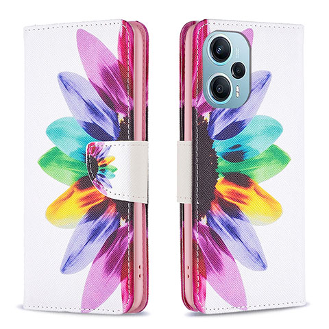 Coque Portefeuille Motif Fantaisie Livre Cuir Etui Clapet B01F pour Xiaomi Poco F5 5G Mixte