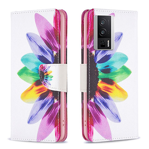 Coque Portefeuille Motif Fantaisie Livre Cuir Etui Clapet B01F pour Xiaomi Poco F5 Pro 5G Mixte