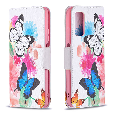 Coque Portefeuille Motif Fantaisie Livre Cuir Etui Clapet B01F pour Xiaomi Poco M3 Colorful