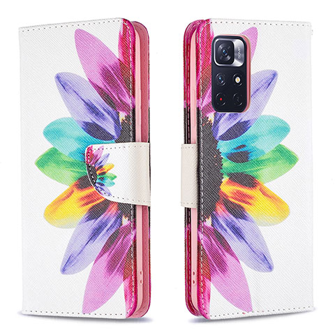 Coque Portefeuille Motif Fantaisie Livre Cuir Etui Clapet B01F pour Xiaomi Poco M4 Pro 5G Mixte