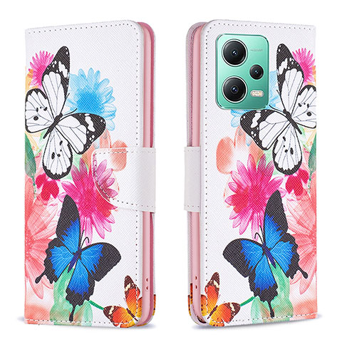 Coque Portefeuille Motif Fantaisie Livre Cuir Etui Clapet B01F pour Xiaomi Poco X5 5G Colorful