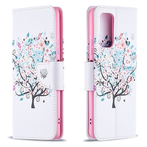 Coque Portefeuille Motif Fantaisie Livre Cuir Etui Clapet B01F pour Xiaomi Redmi Note 10 Pro Max Blanc