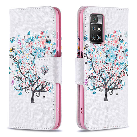 Coque Portefeuille Motif Fantaisie Livre Cuir Etui Clapet B01F pour Xiaomi Redmi Note 11 4G (2021) Blanc