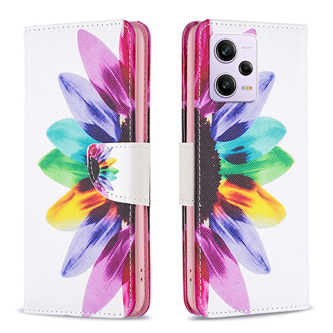 Coque Portefeuille Motif Fantaisie Livre Cuir Etui Clapet B01F pour Xiaomi Redmi Note 12 Pro 5G Mixte