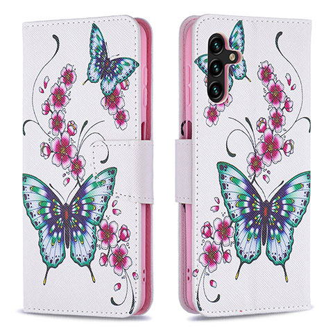 Coque Portefeuille Motif Fantaisie Livre Cuir Etui Clapet B03F pour Samsung Galaxy A04s Colorful