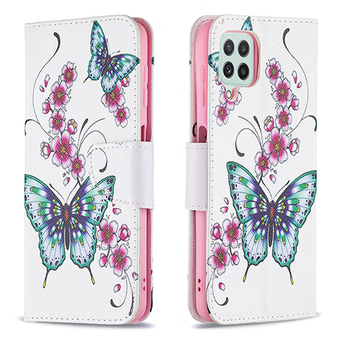 Coque Portefeuille Motif Fantaisie Livre Cuir Etui Clapet B03F pour Samsung Galaxy A22 4G Colorful