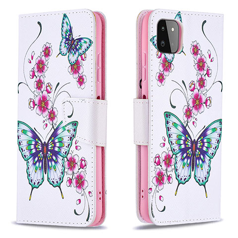 Coque Portefeuille Motif Fantaisie Livre Cuir Etui Clapet B03F pour Samsung Galaxy A22 5G Colorful