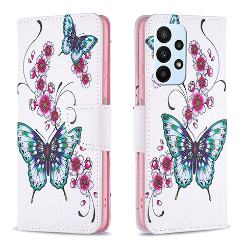 Coque Portefeuille Motif Fantaisie Livre Cuir Etui Clapet B03F pour Samsung Galaxy A23 4G Colorful