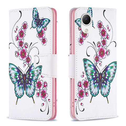 Coque Portefeuille Motif Fantaisie Livre Cuir Etui Clapet B03F pour Samsung Galaxy A23 5G SC-56C Colorful