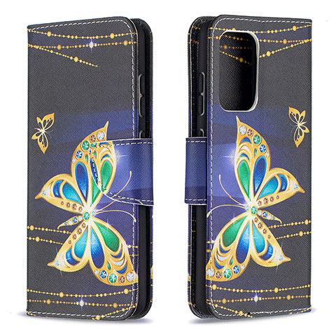 Coque Portefeuille Motif Fantaisie Livre Cuir Etui Clapet B03F pour Samsung Galaxy A52 5G Noir