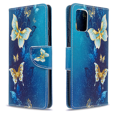 Coque Portefeuille Motif Fantaisie Livre Cuir Etui Clapet B03F pour Samsung Galaxy A71 4G A715 Bleu Ciel