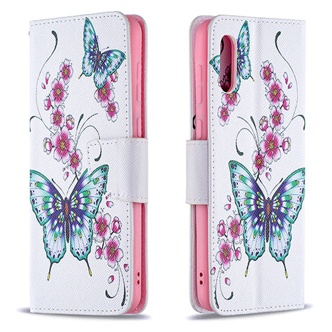 Coque Portefeuille Motif Fantaisie Livre Cuir Etui Clapet B03F pour Samsung Galaxy M02 Colorful