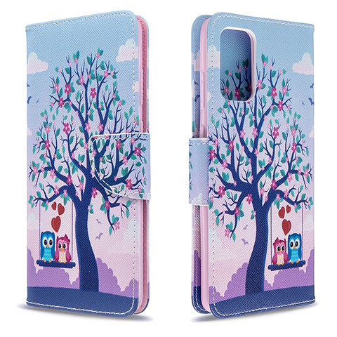 Coque Portefeuille Motif Fantaisie Livre Cuir Etui Clapet B03F pour Samsung Galaxy S20 5G Violet Clair