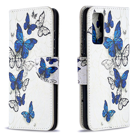 Coque Portefeuille Motif Fantaisie Livre Cuir Etui Clapet B03F pour Samsung Galaxy S20 FE (2022) 5G Bleu