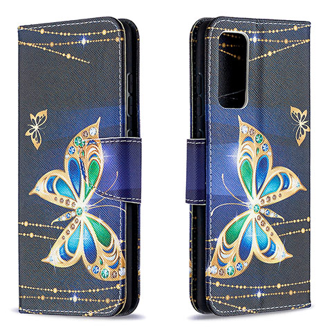 Coque Portefeuille Motif Fantaisie Livre Cuir Etui Clapet B03F pour Samsung Galaxy S20 FE (2022) 5G Noir