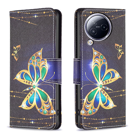 Coque Portefeuille Motif Fantaisie Livre Cuir Etui Clapet B03F pour Xiaomi Civi 3 5G Noir