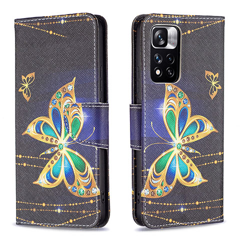 Coque Portefeuille Motif Fantaisie Livre Cuir Etui Clapet B03F pour Xiaomi Mi 11i 5G (2022) Noir