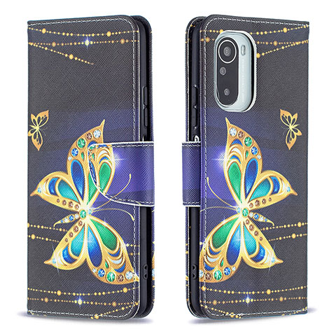 Coque Portefeuille Motif Fantaisie Livre Cuir Etui Clapet B03F pour Xiaomi Mi 11X 5G Noir