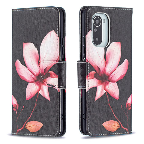 Coque Portefeuille Motif Fantaisie Livre Cuir Etui Clapet B03F pour Xiaomi Mi 11X 5G Rouge