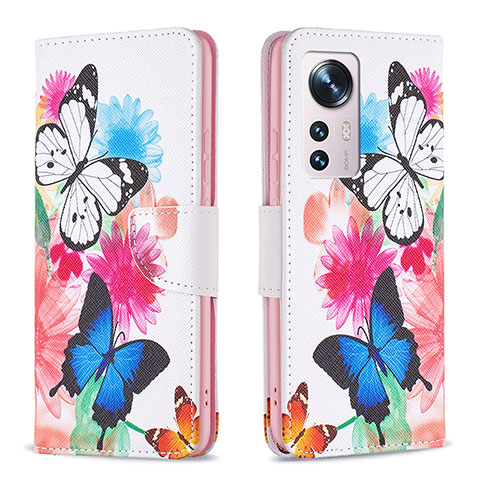 Coque Portefeuille Motif Fantaisie Livre Cuir Etui Clapet B03F pour Xiaomi Mi 12 Pro 5G Colorful