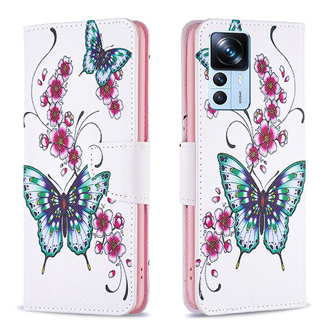 Coque Portefeuille Motif Fantaisie Livre Cuir Etui Clapet B03F pour Xiaomi Mi 12T 5G Colorful