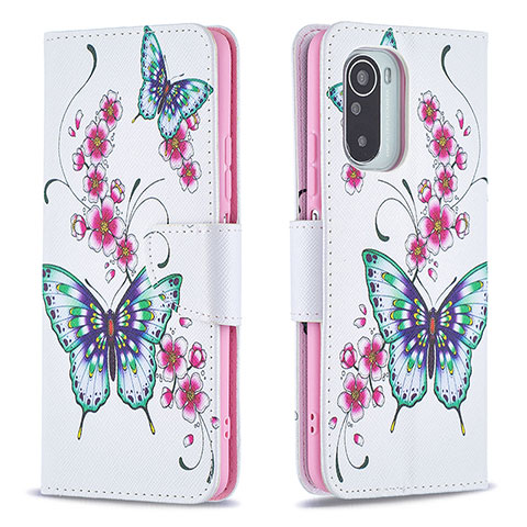 Coque Portefeuille Motif Fantaisie Livre Cuir Etui Clapet B03F pour Xiaomi Poco F3 5G Colorful