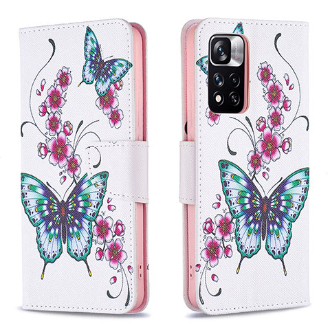 Coque Portefeuille Motif Fantaisie Livre Cuir Etui Clapet B03F pour Xiaomi Poco X4 NFC Colorful