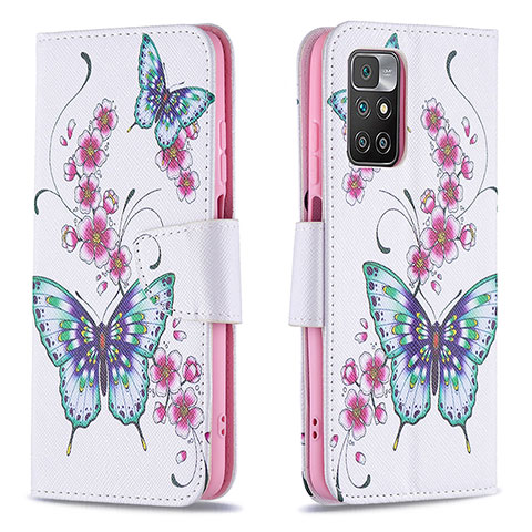 Coque Portefeuille Motif Fantaisie Livre Cuir Etui Clapet B03F pour Xiaomi Redmi 10 (2022) Colorful