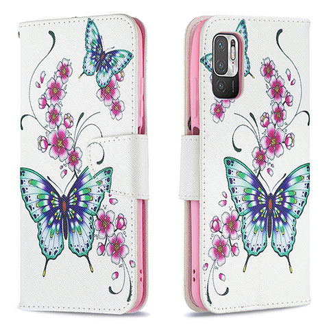 Coque Portefeuille Motif Fantaisie Livre Cuir Etui Clapet B03F pour Xiaomi Redmi Note 10 5G Colorful