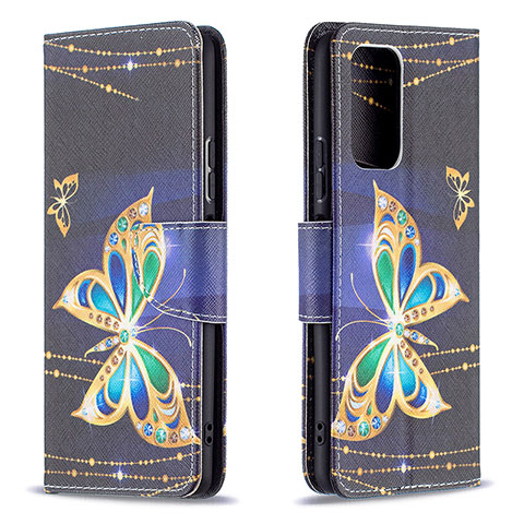 Coque Portefeuille Motif Fantaisie Livre Cuir Etui Clapet B03F pour Xiaomi Redmi Note 10 Pro 4G Noir