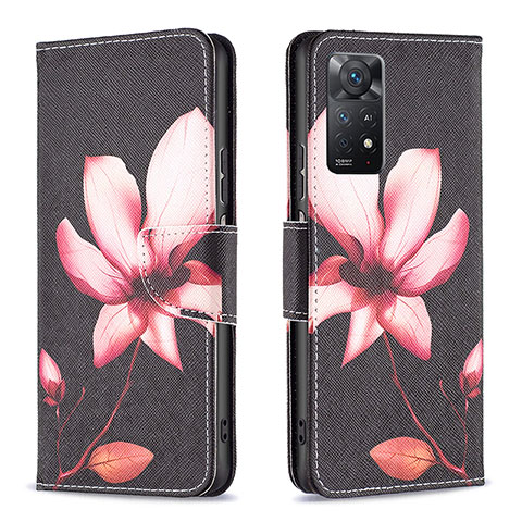 Coque Portefeuille Motif Fantaisie Livre Cuir Etui Clapet B03F pour Xiaomi Redmi Note 11 Pro 5G Rouge