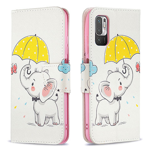 Coque Portefeuille Motif Fantaisie Livre Cuir Etui Clapet B03F pour Xiaomi Redmi Note 11 SE 5G Jaune