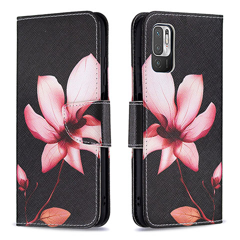 Coque Portefeuille Motif Fantaisie Livre Cuir Etui Clapet B03F pour Xiaomi Redmi Note 11 SE 5G Rouge