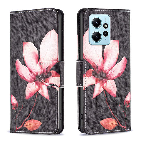 Coque Portefeuille Motif Fantaisie Livre Cuir Etui Clapet B03F pour Xiaomi Redmi Note 12 4G Rouge