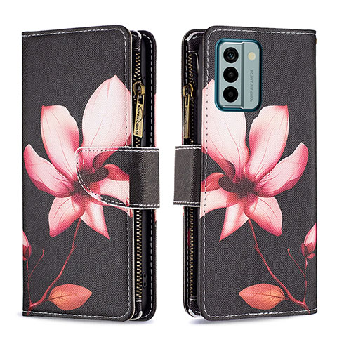 Coque Portefeuille Motif Fantaisie Livre Cuir Etui Clapet B04F pour Nokia G22 Rouge